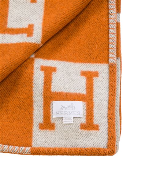 hermes blanket orange|hermès avalon throw blanket.